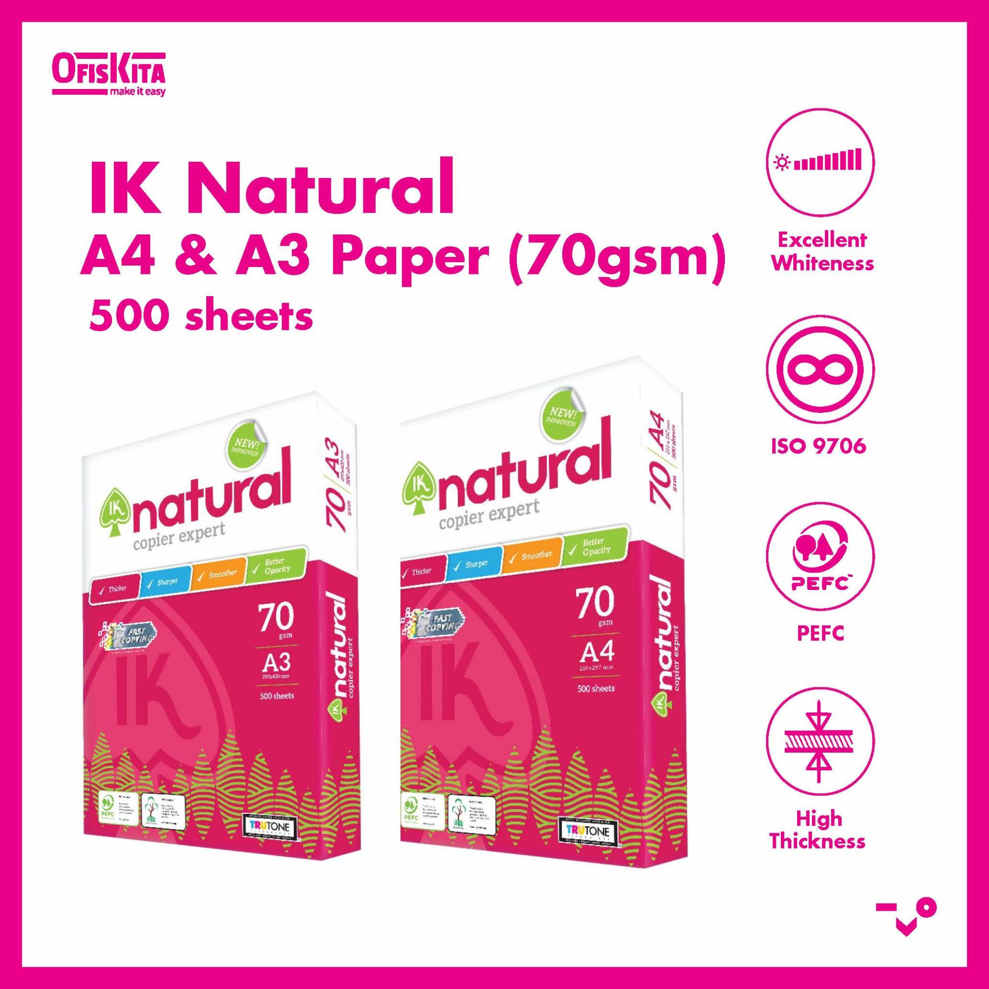 Ofiskita IK Natural A4 & A3 Paper 70GSM/80GSM